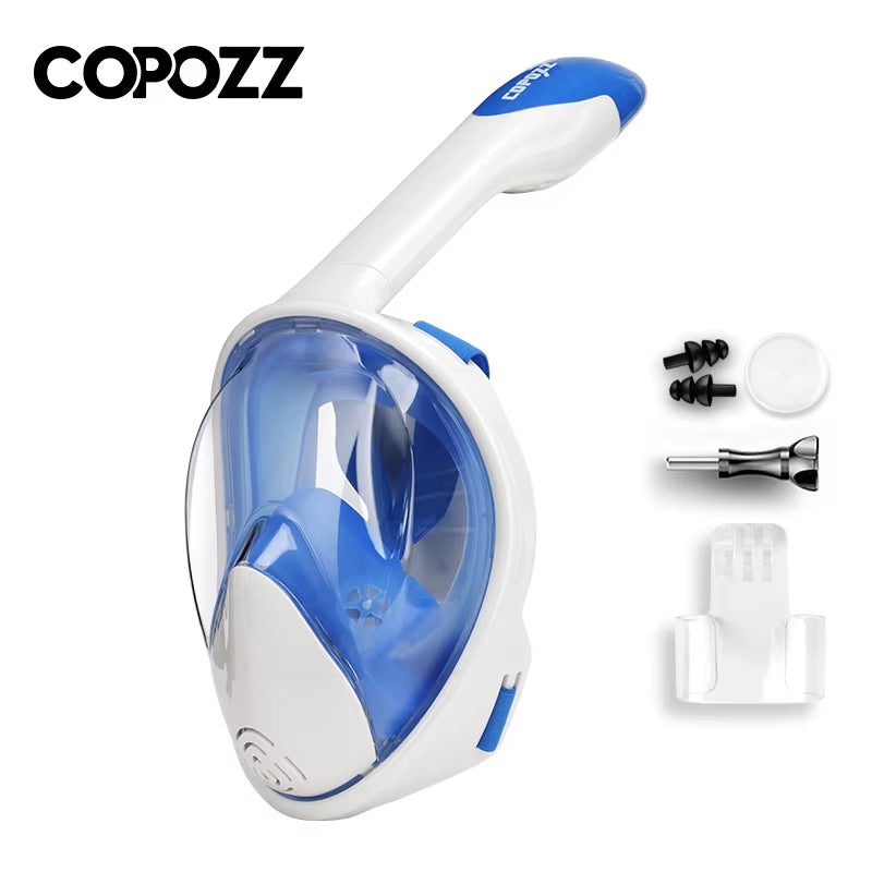 Professional Snorkeling Diving Mask Underwater Scuba Full Face Snorkel Mask anti Fog Goggles for Adult Swimming Equipment