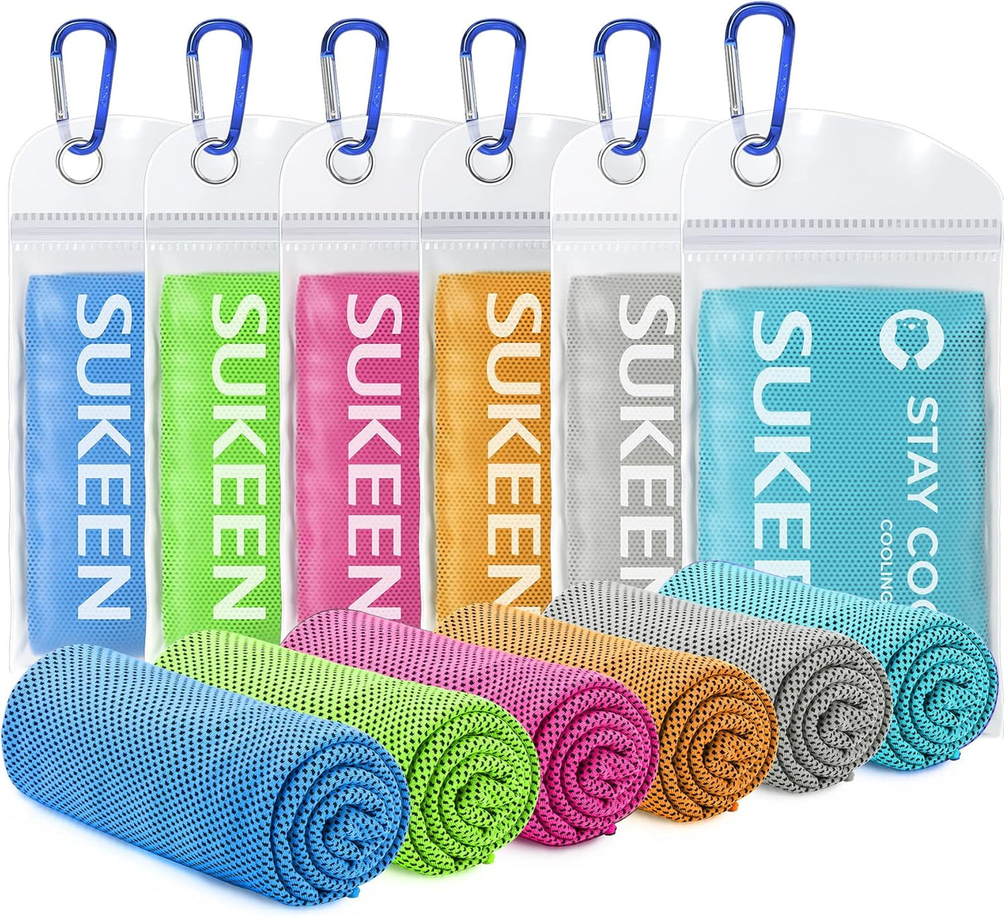 Stay Cool This Summer with Our 4 Pack of Microfiber Cooling Towels - Perfect for Sports, Yoga, and Outdoor Adventures!