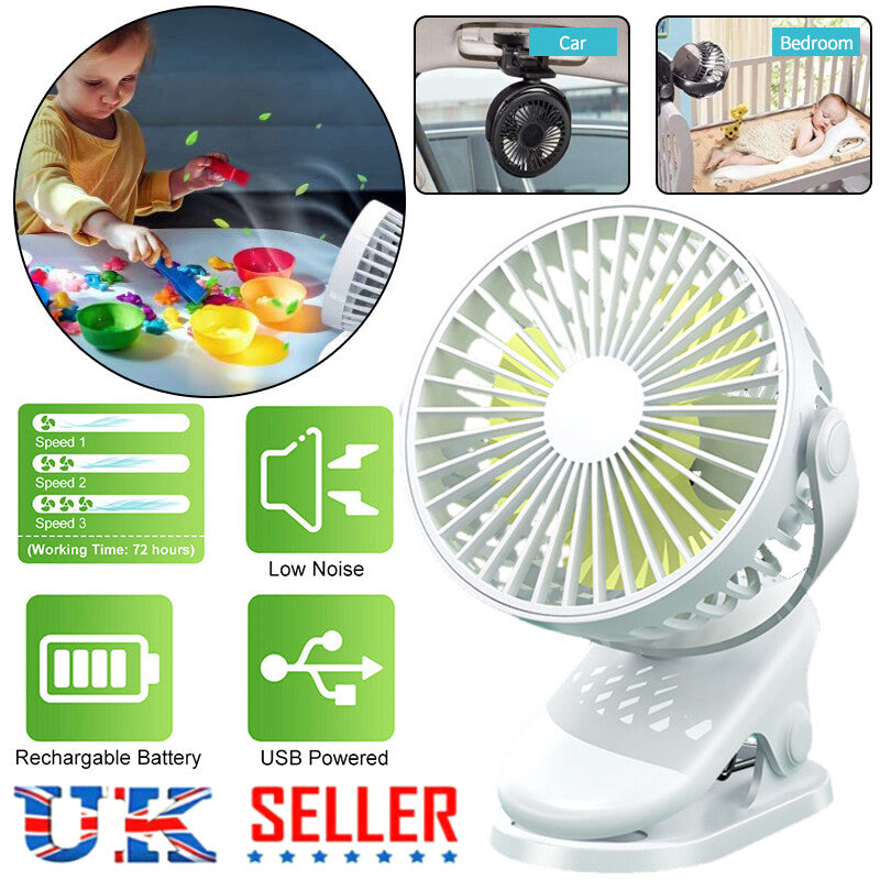 Neckband Fan Bladeless Lazy Neck Hanging Cooler USB Rechargeable Portable Fan UK