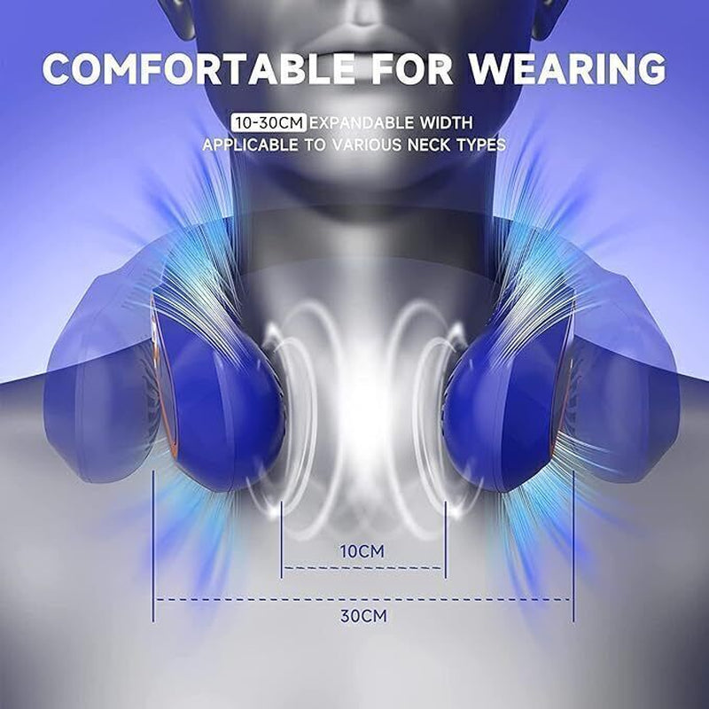 Neckband Fan Bladeless Lazy Neck Hanging Cooler USB Rechargeable Portable Fan UK