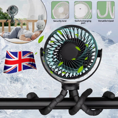 Neckband Fan Bladeless Lazy Neck Hanging Cooler USB Rechargeable Portable Fan UK
