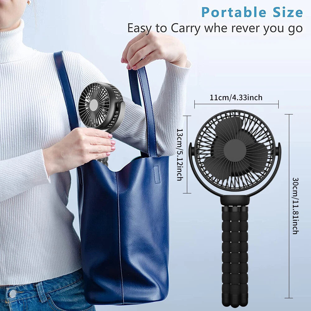 Neckband Fan Bladeless Lazy Neck Hanging Cooler USB Rechargeable Portable Fan UK