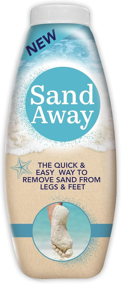 Sand Away Beach Powder Sand Remover for Legs Feet Holiday Travel Body Care 226G