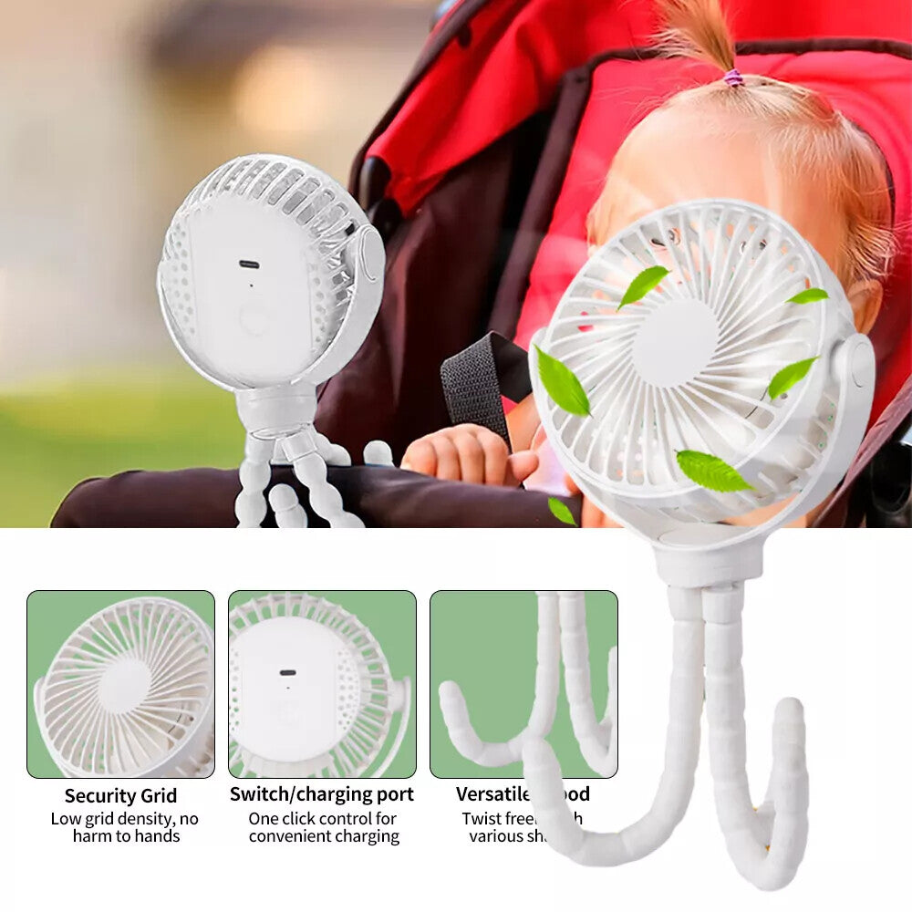 Neckband Fan Bladeless Lazy Neck Hanging Cooler USB Rechargeable Portable Fan UK