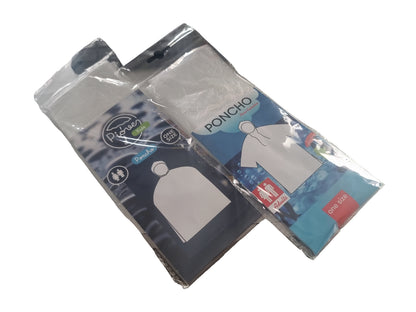 Waterproof Clear Rain Poncho Adult and Kids Disposable Emergency Camping Hiking