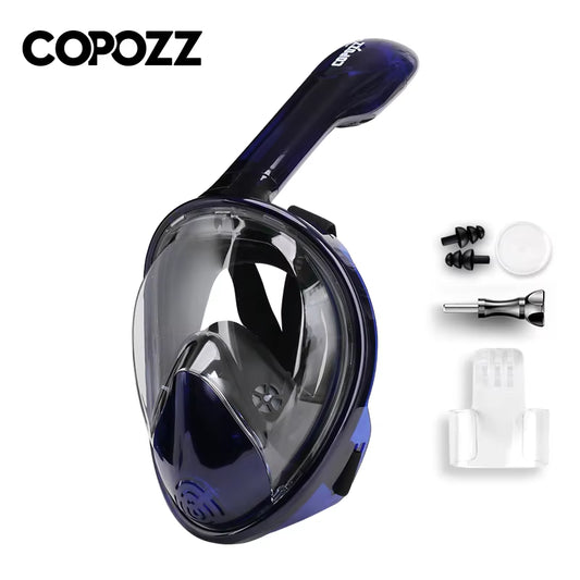 Professional Snorkeling Diving Mask Underwater Scuba Full Face Snorkel Mask anti Fog Goggles for Adult Swimming Equipment