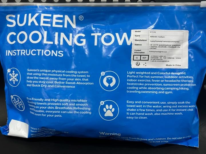 Stay Cool This Summer with Our 4 Pack of Microfiber Cooling Towels - Perfect for Sports, Yoga, and Outdoor Adventures!