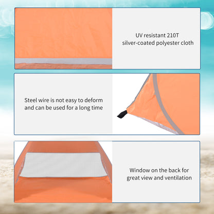 Beach Tent Instant Camping Portable Pop up Automatic Carry Case Blue Hiking