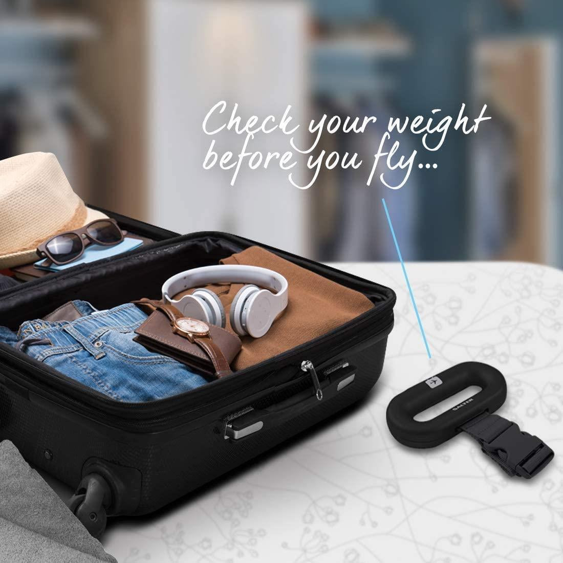 Salter Digital Travel Portable Handheld Weighing Luggage Scales Suitcase Bag