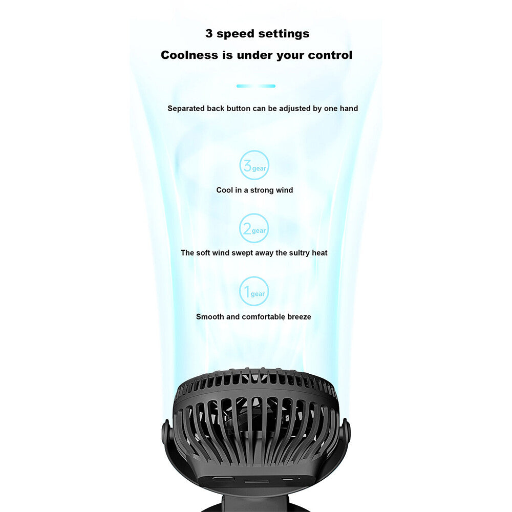 Neckband Fan Bladeless Lazy Neck Hanging Cooler USB Rechargeable Portable Fan UK
