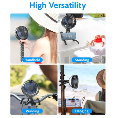 Neckband Fan Bladeless Lazy Neck Hanging Cooler USB Rechargeable Portable Fan UK