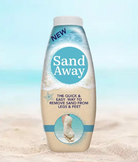 Sand Away Beach Powder Sand Remover for Legs Feet Holiday Travel Body Care 226G