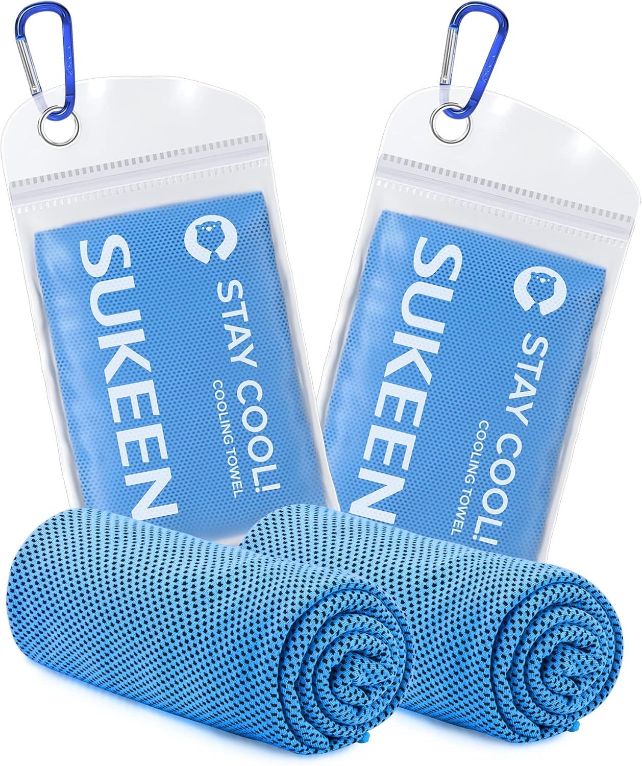 Stay Cool This Summer with Our 4 Pack of Microfiber Cooling Towels - Perfect for Sports, Yoga, and Outdoor Adventures!