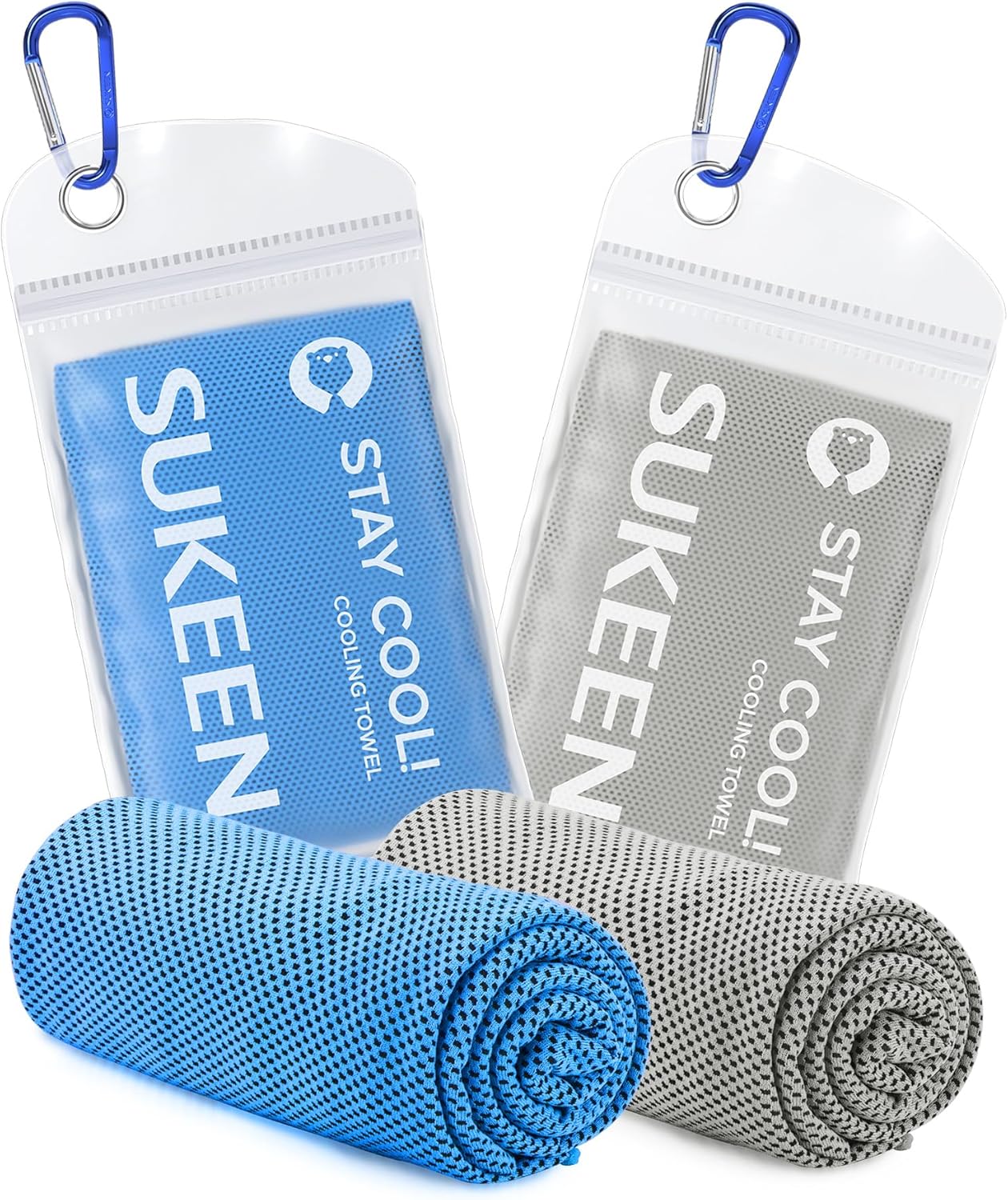 Stay Cool This Summer with Our 4 Pack of Microfiber Cooling Towels - Perfect for Sports, Yoga, and Outdoor Adventures!