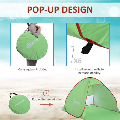 Beach Tent Instant Camping Portable Pop up Automatic Carry Case Blue Hiking