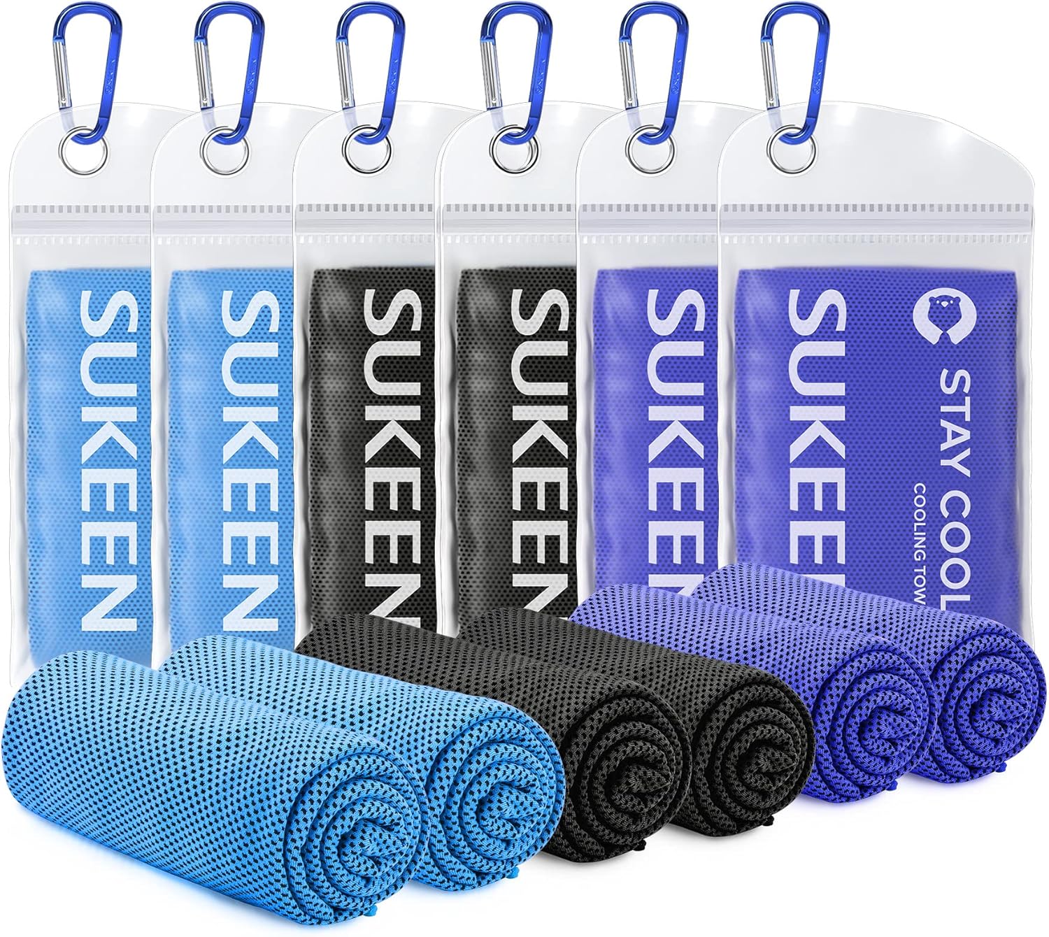 Stay Cool This Summer with Our 4 Pack of Microfiber Cooling Towels - Perfect for Sports, Yoga, and Outdoor Adventures!