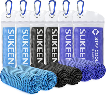 Stay Cool This Summer with Our 4 Pack of Microfiber Cooling Towels - Perfect for Sports, Yoga, and Outdoor Adventures!