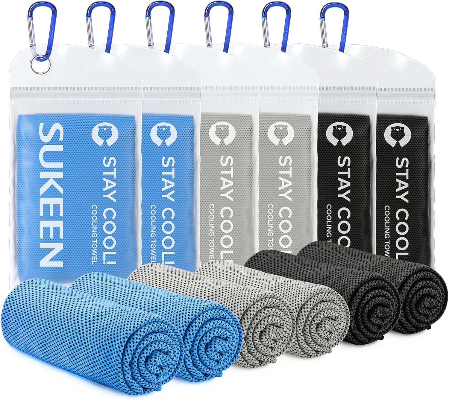 Stay Cool This Summer with Our 4 Pack of Microfiber Cooling Towels - Perfect for Sports, Yoga, and Outdoor Adventures!
