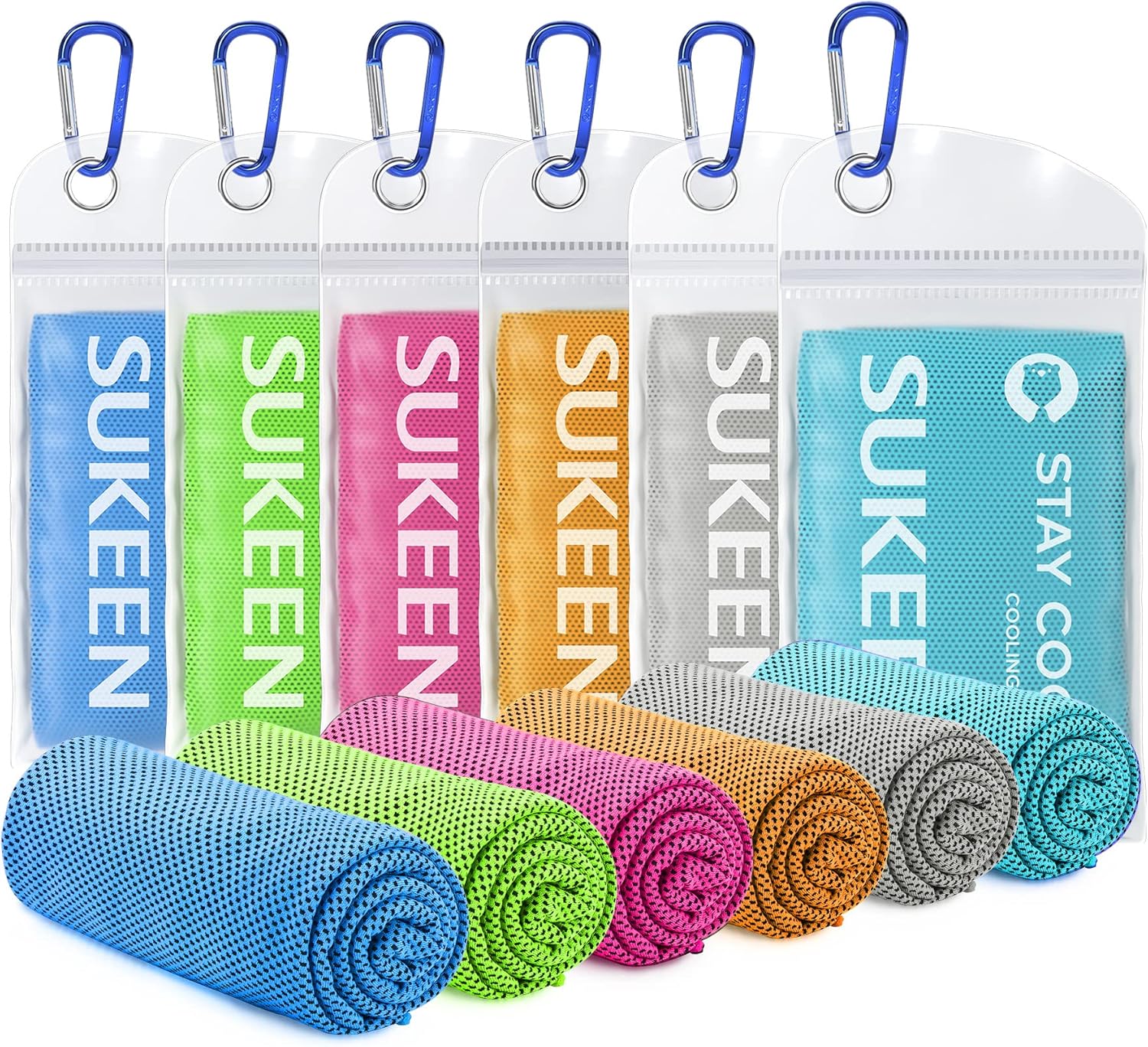 Stay Cool This Summer with Our 4 Pack of Microfiber Cooling Towels - Perfect for Sports, Yoga, and Outdoor Adventures!