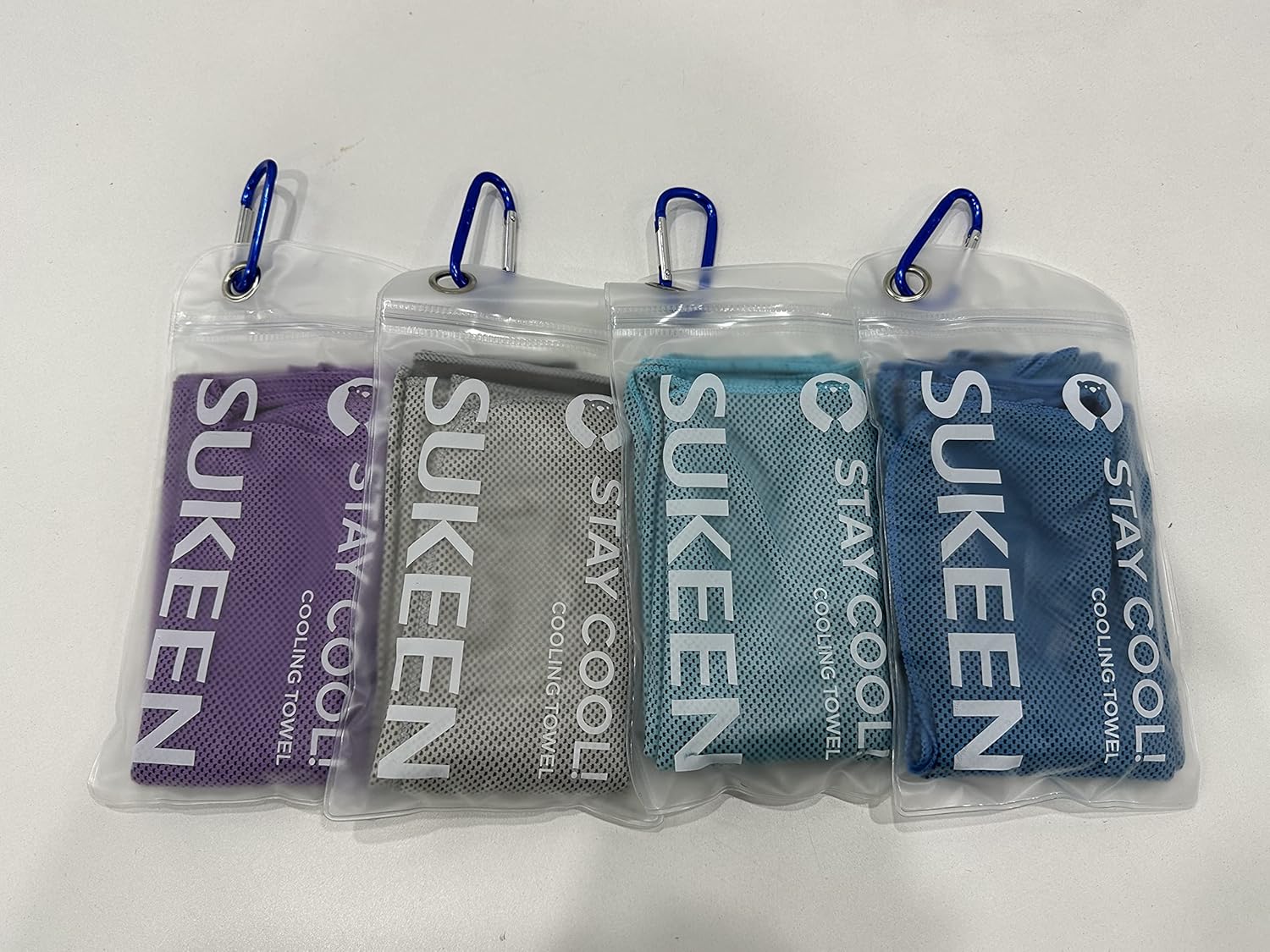Stay Cool This Summer with Our 4 Pack of Microfiber Cooling Towels - Perfect for Sports, Yoga, and Outdoor Adventures!