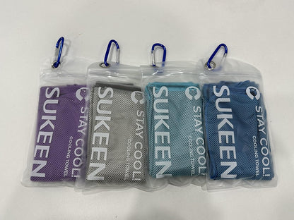 Stay Cool This Summer with Our 4 Pack of Microfiber Cooling Towels - Perfect for Sports, Yoga, and Outdoor Adventures!