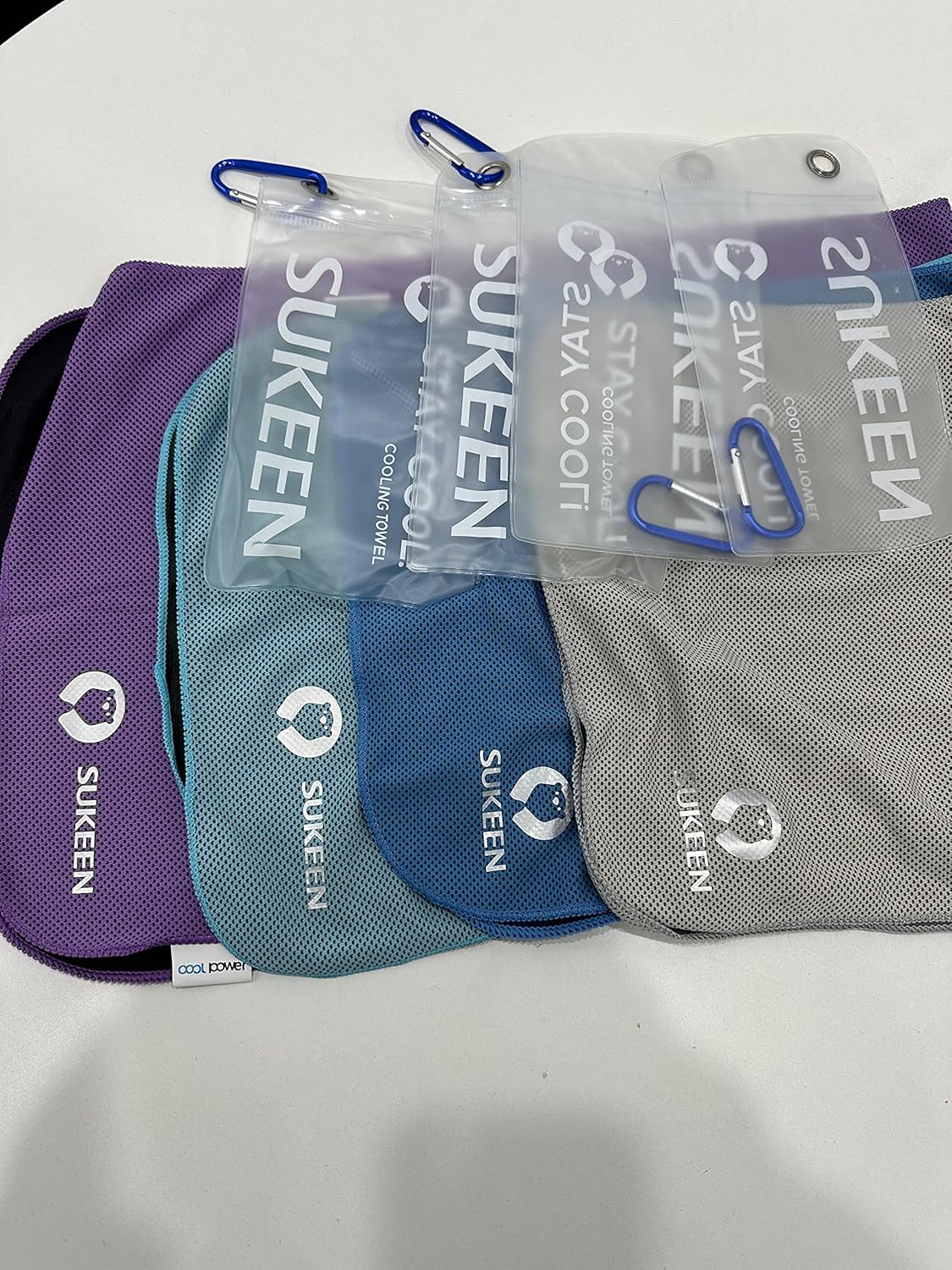 Stay Cool This Summer with Our 4 Pack of Microfiber Cooling Towels - Perfect for Sports, Yoga, and Outdoor Adventures!