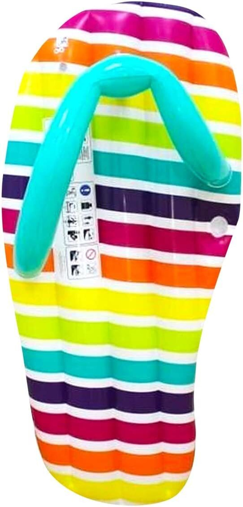 LARGE INFLATABLE FLIP FLOP Giant Swimming Pool Sun Beach Lilo Lounger Air Bed UK