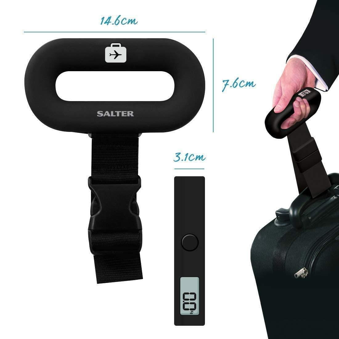 Salter Digital Travel Portable Handheld Weighing Luggage Scales Suitcase Bag