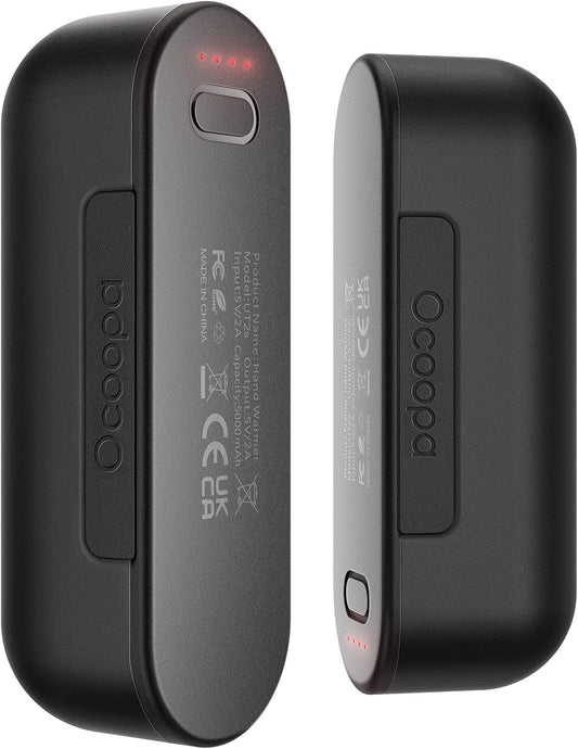 OCOOPA UT2S Rechargeable Magnetic Hand Warmers - Dual 5000mAh Units with 4 Adjustable Heat Settings, Rapid 2-Second Heating, and USB-C Power Bank Functionality for Outdoor and Gaming Enthusiasts
