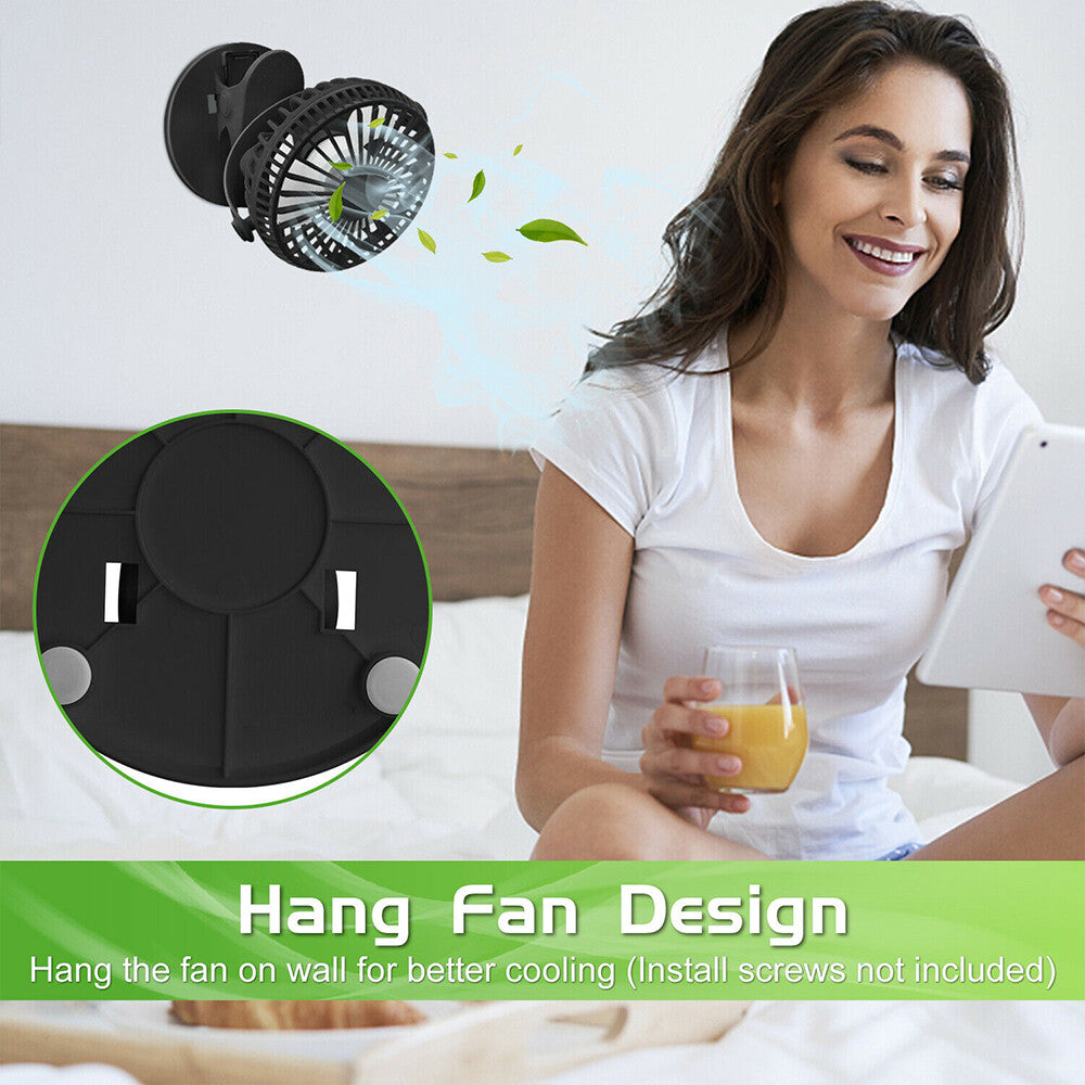 Neckband Fan Bladeless Lazy Neck Hanging Cooler USB Rechargeable Portable Fan UK