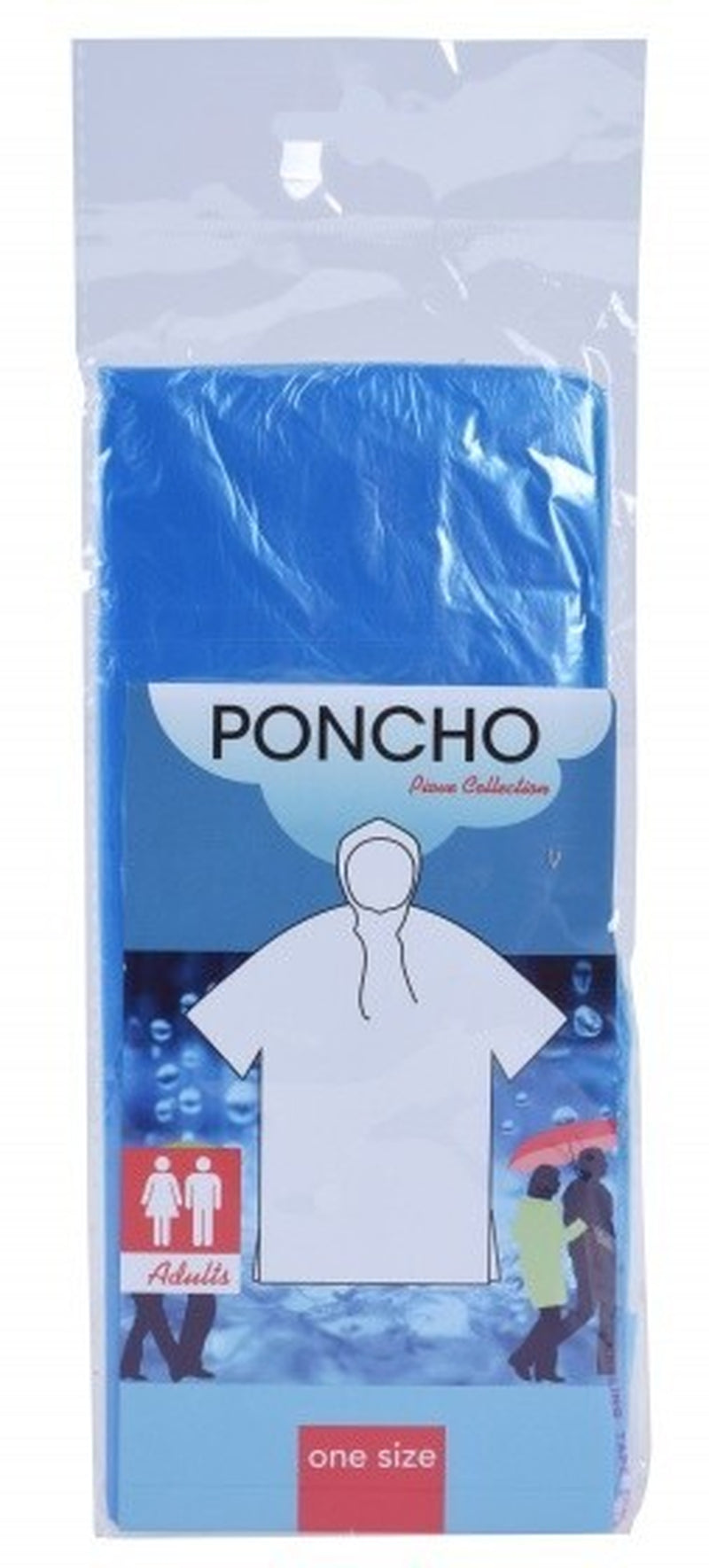 Waterproof Clear Rain Poncho Adult and Kids Disposable Emergency Camping Hiking