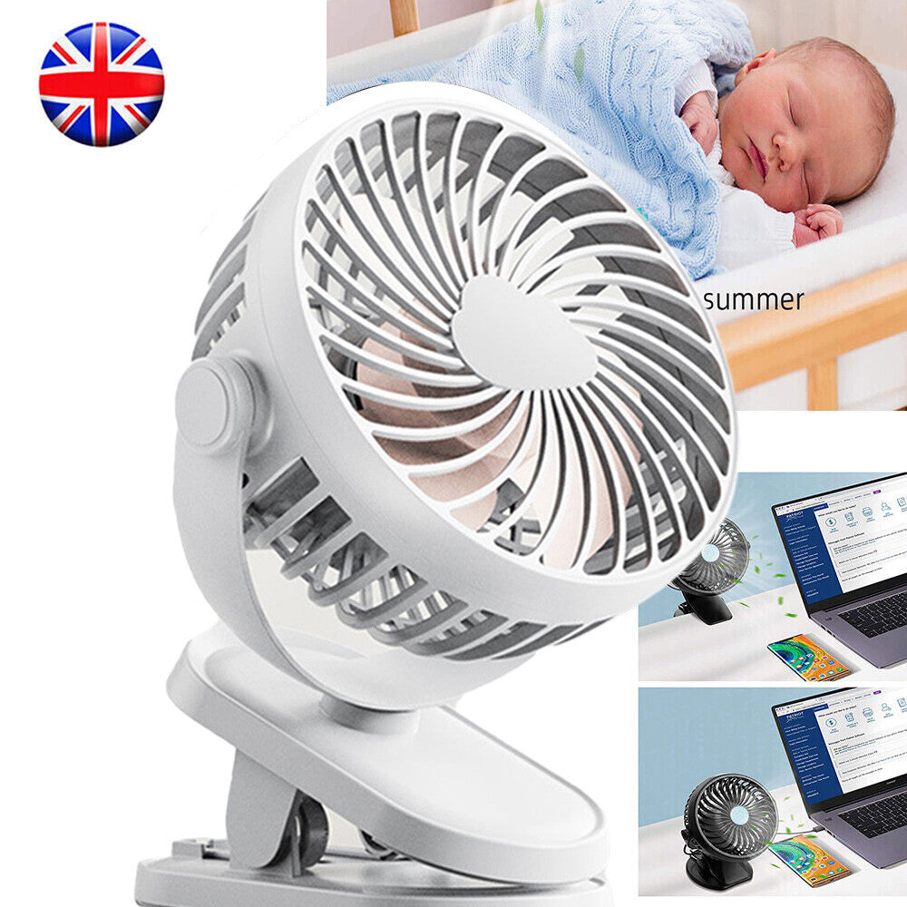 Neckband Fan Bladeless Lazy Neck Hanging Cooler USB Rechargeable Portable Fan UK