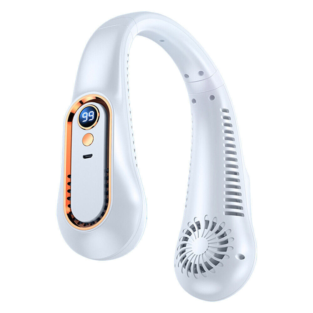 Neckband Fan Bladeless Lazy Neck Hanging Cooler USB Rechargeable Portable Fan UK