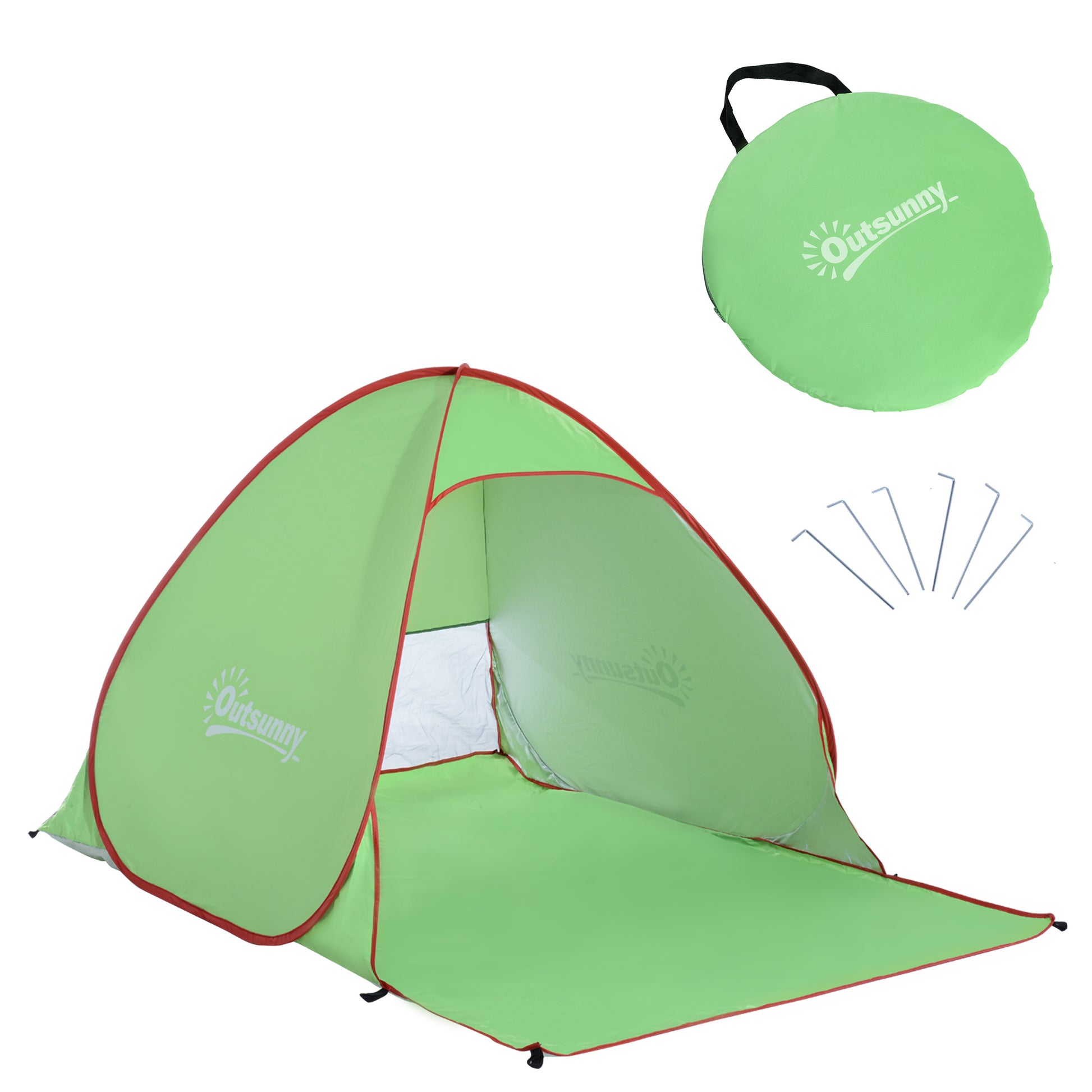 Beach Tent Instant Camping Portable Pop up Automatic Carry Case Blue Hiking