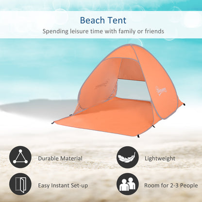 Beach Tent Instant Camping Portable Pop up Automatic Carry Case Blue Hiking